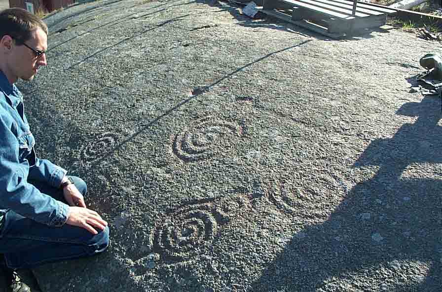 Rock carving